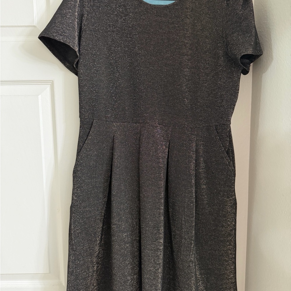 Draper James Black and Gold Dress